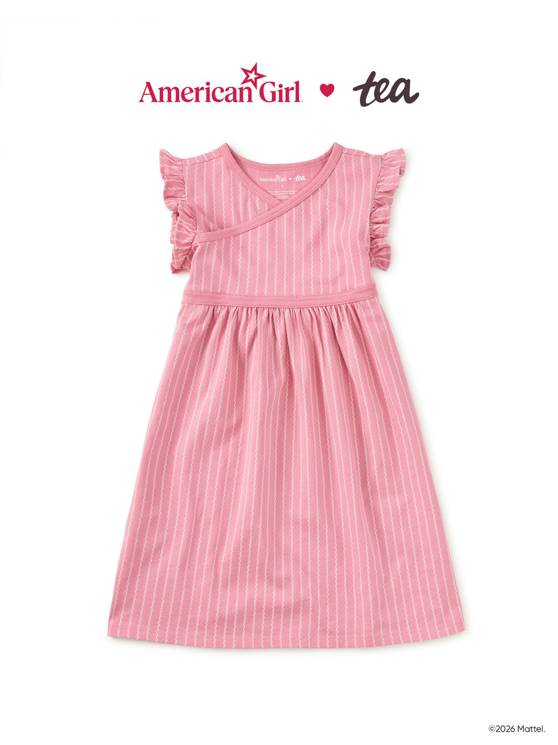 American Girl® × Tea Collection Wrap Neck Dress